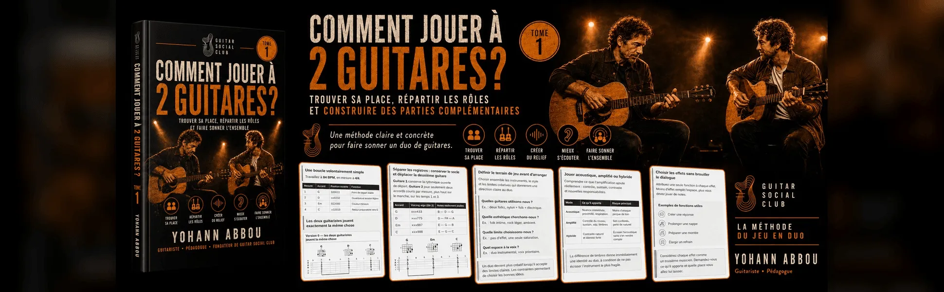 Comment jouer à 2 guitares ? : Comment jouer à 2 guitares ? Trouver sa place, répartir les rôles, faire sonner l’ensemble