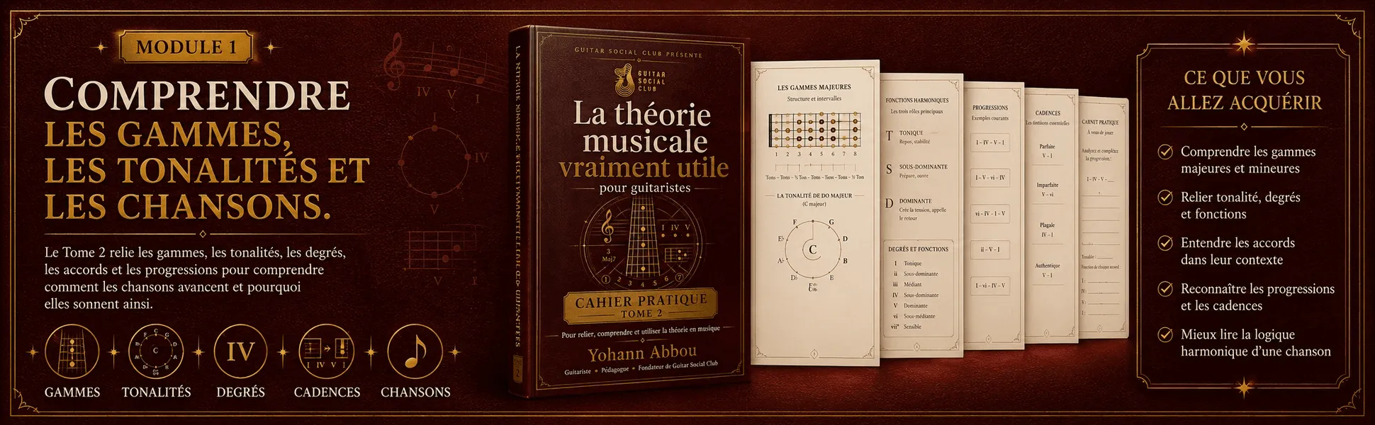 La théorie musicale vraiment utile - Tome 2 : Comprendre les gammes, les tonalités et les chansons : le programme du tome 2