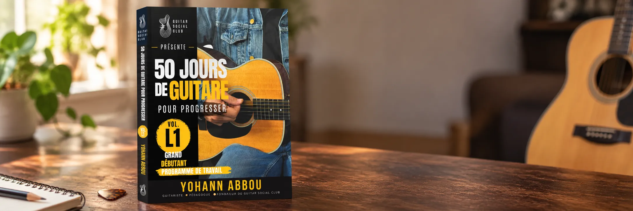 Le livre 50 jours de guitare pour progresser, volume 1