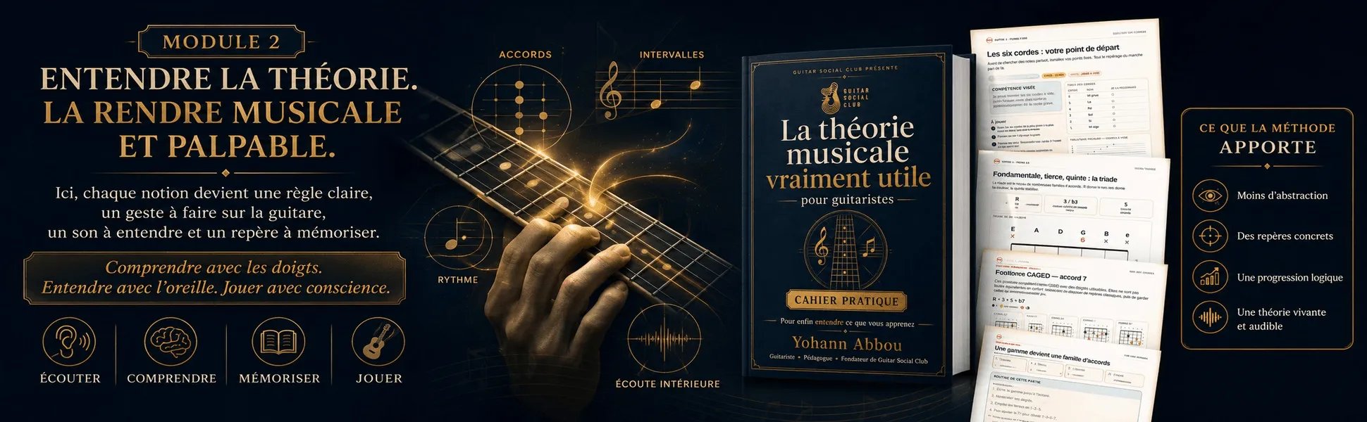 La théorie musicale vraiment utile - Tome 1 : Entendre la théorie, la rendre musicale et palpable : comprendre avec les doigts
