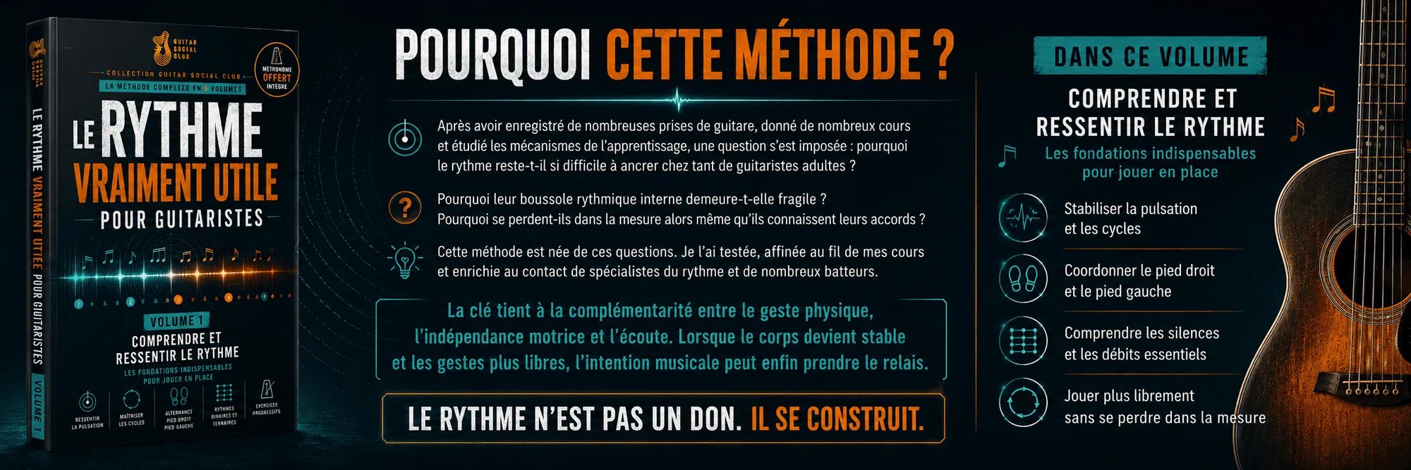 Le rythme vraiment utile - Volume 1 : Le rythme n’est pas un don : il se construit