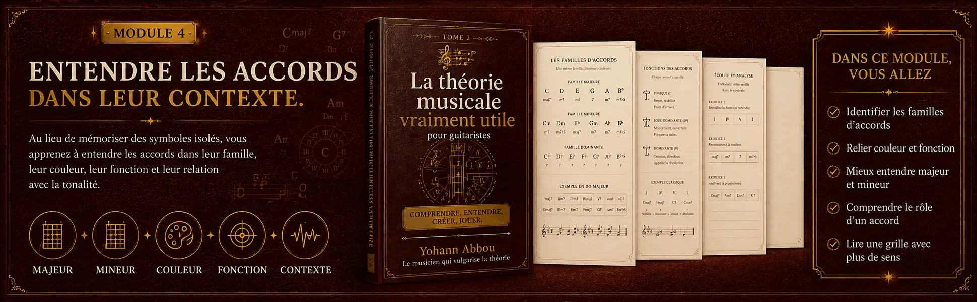 La théorie musicale vraiment utile - Tome 2 : Entendre les accords dans leur contexte : famille, couleur, fonction