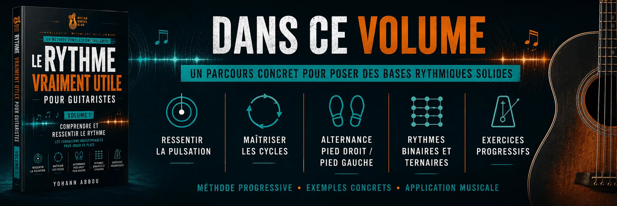 Le rythme vraiment utile - Volume 1 : Dans ce volume : un parcours concret pour des bases rythmiques solides