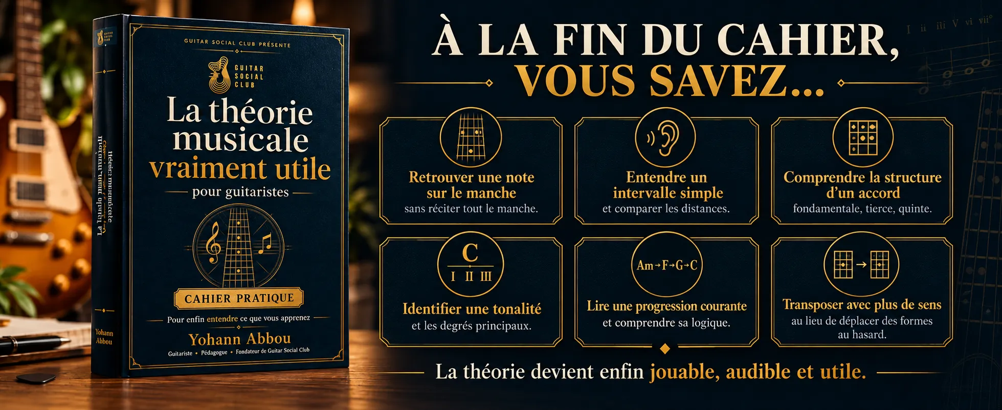 La théorie musicale vraiment utile - Tome 1 : Transformer la théorie en décisions musicales sur la guitare