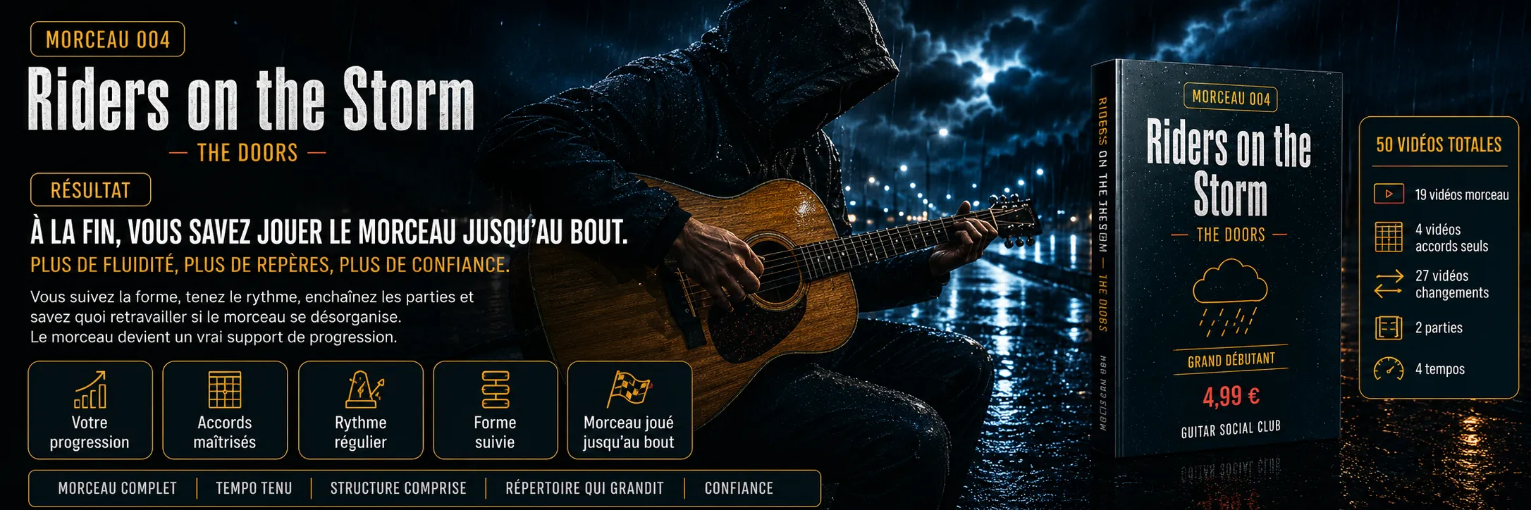 Le résultat : à la fin, tu sais jouer Riders on the Storm jusqu'au bout avec plus de fluidité et de confiance