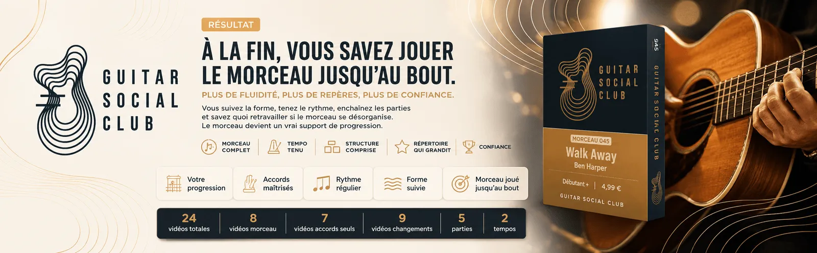 Le résultat : à la fin, tu sais jouer Walk Away jusqu'au bout avec plus de fluidité et de confiance