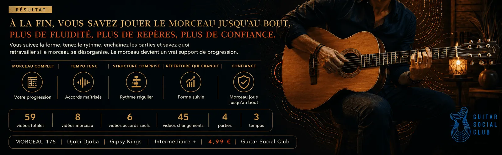 Le résultat : à la fin, tu sais jouer Djobi Djoba jusqu'au bout avec plus de fluidité et de confiance