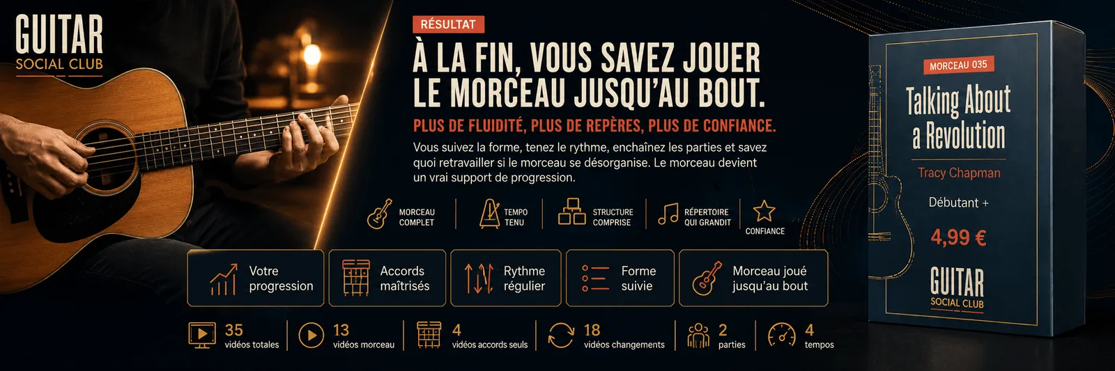 Le résultat : à la fin, tu sais jouer Talkin' Bout a Revolution jusqu'au bout avec confiance