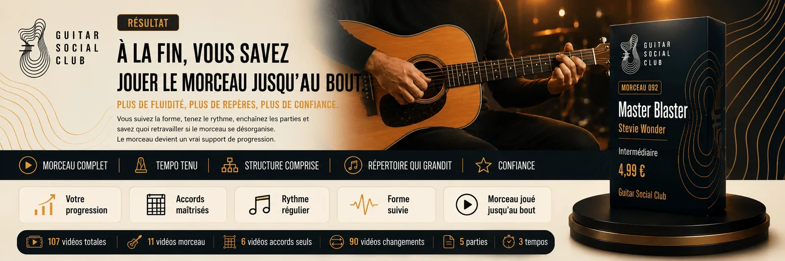 Le résultat : à la fin, tu sais jouer Master Blaster jusqu'au bout avec plus de fluidité et de confiance