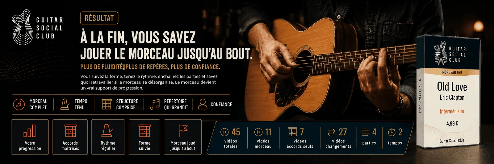 Le résultat : à la fin, tu sais jouer Old Love jusqu'au bout avec plus de fluidité et de confiance