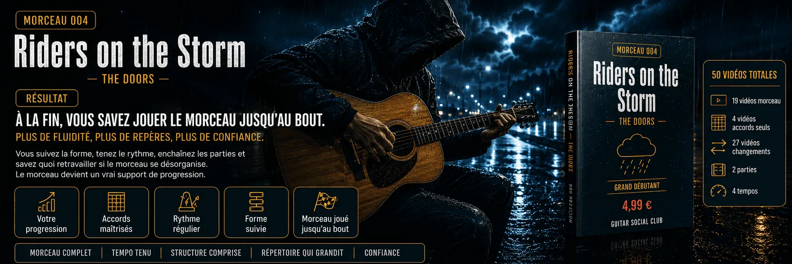 Le résultat : à la fin, tu sais jouer Riders on the Storm jusqu'au bout avec plus de fluidité et de confiance