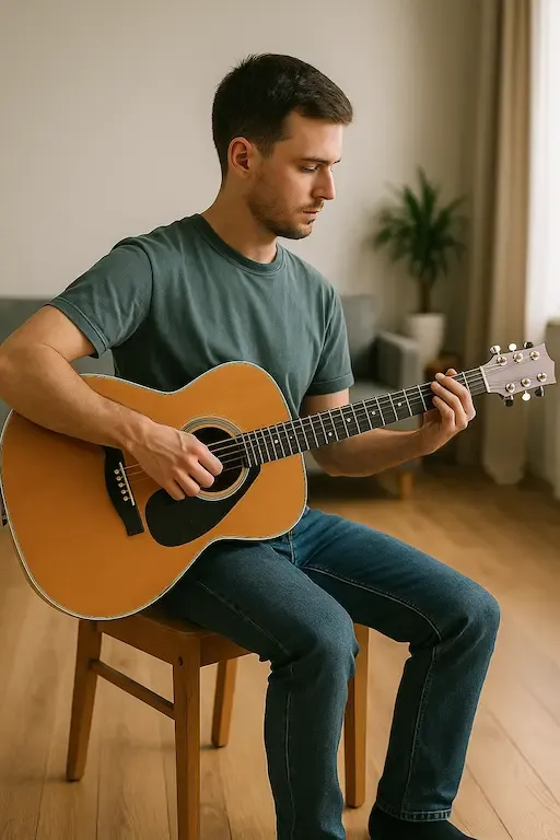 Posture pour jouer de la guitare
