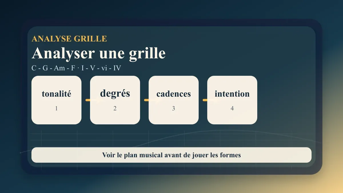 Analyser une grille d’accords guitare : méthode simple