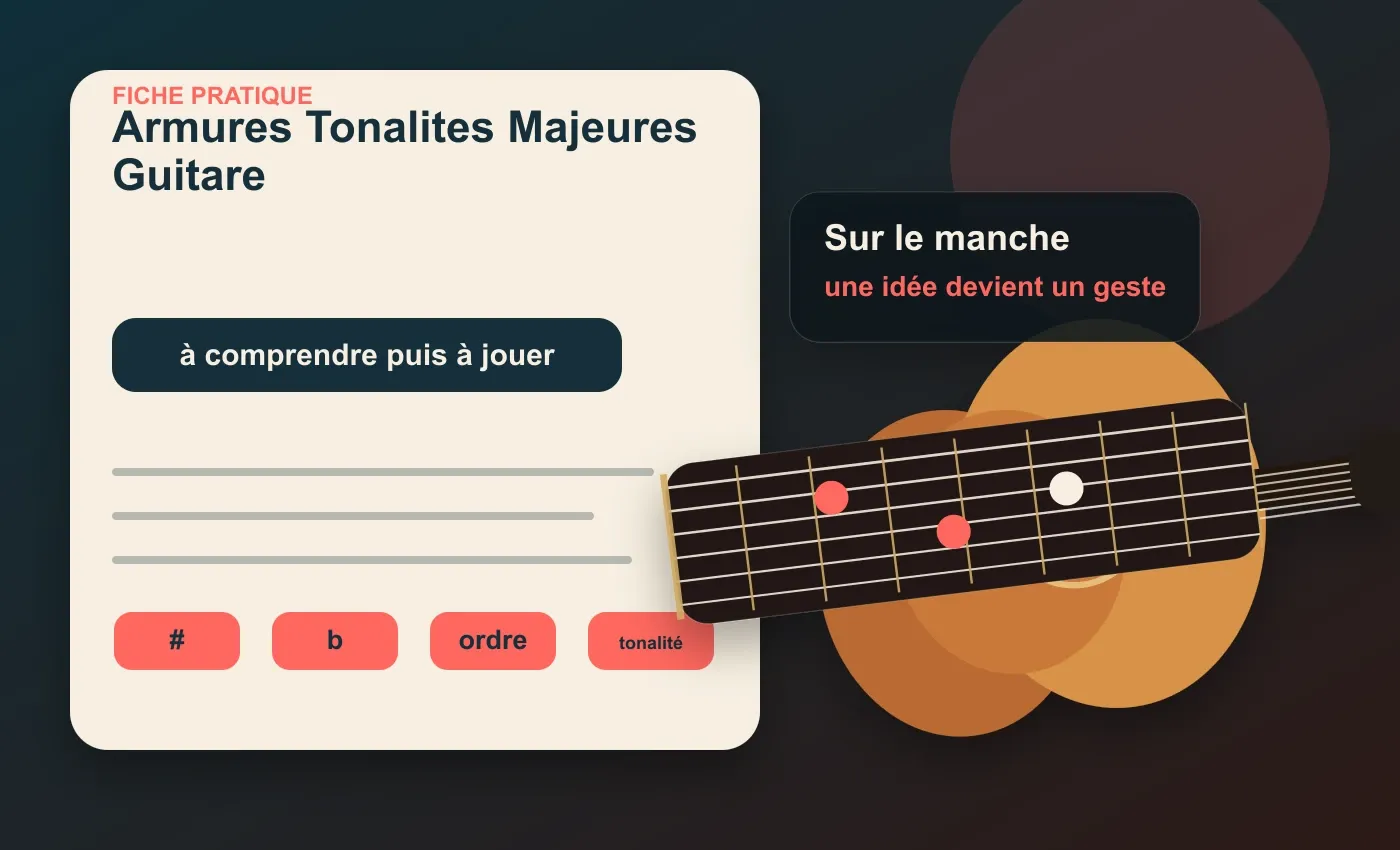 Premières armures utiles à connaître à la guitare
