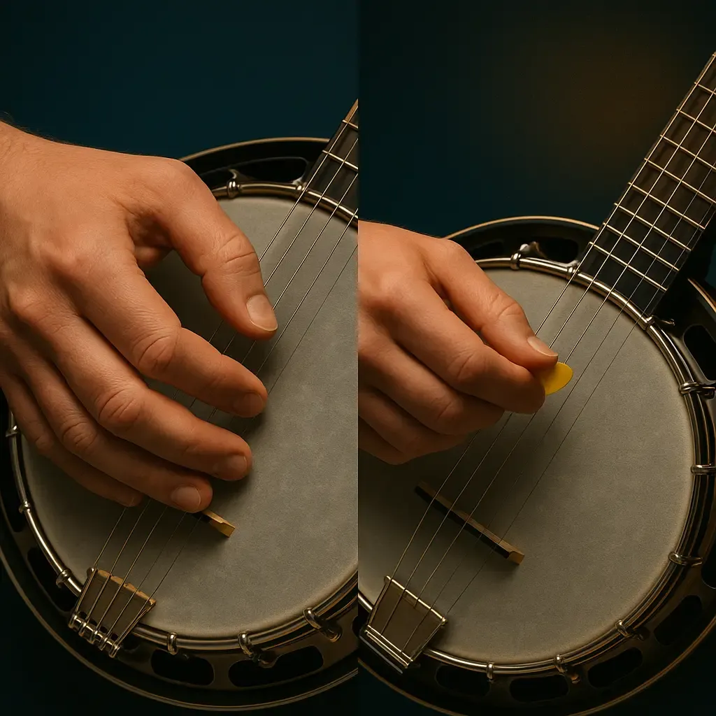 Contexte de jeu : banjo ténor pour le swing et celtique, banjo 5 cordes pour le bluegrass