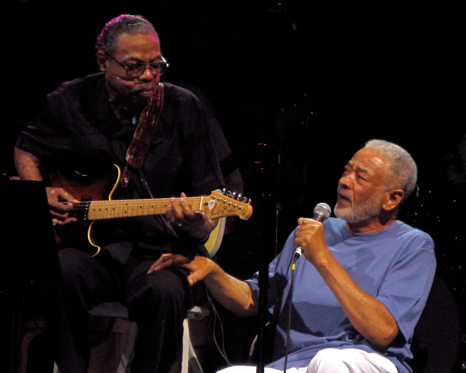 Bill Withers sur scène lors d'un concert hommage en 2008