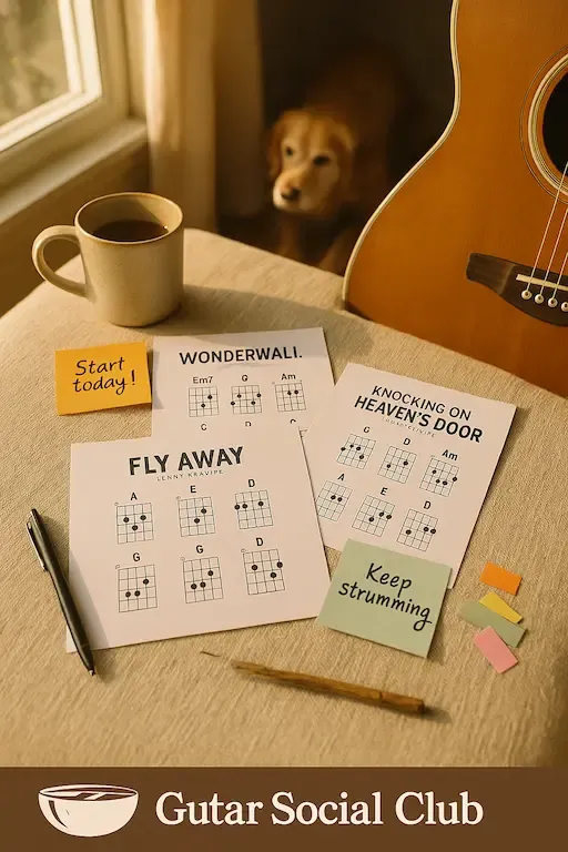 Accordage guitare précis avec accordeur chromatique