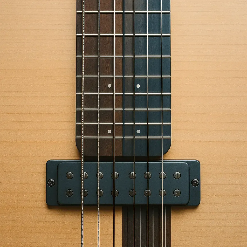 Chapman Stick joué debout : mains opposées, ergonomie dédiée au tapping à deux mains