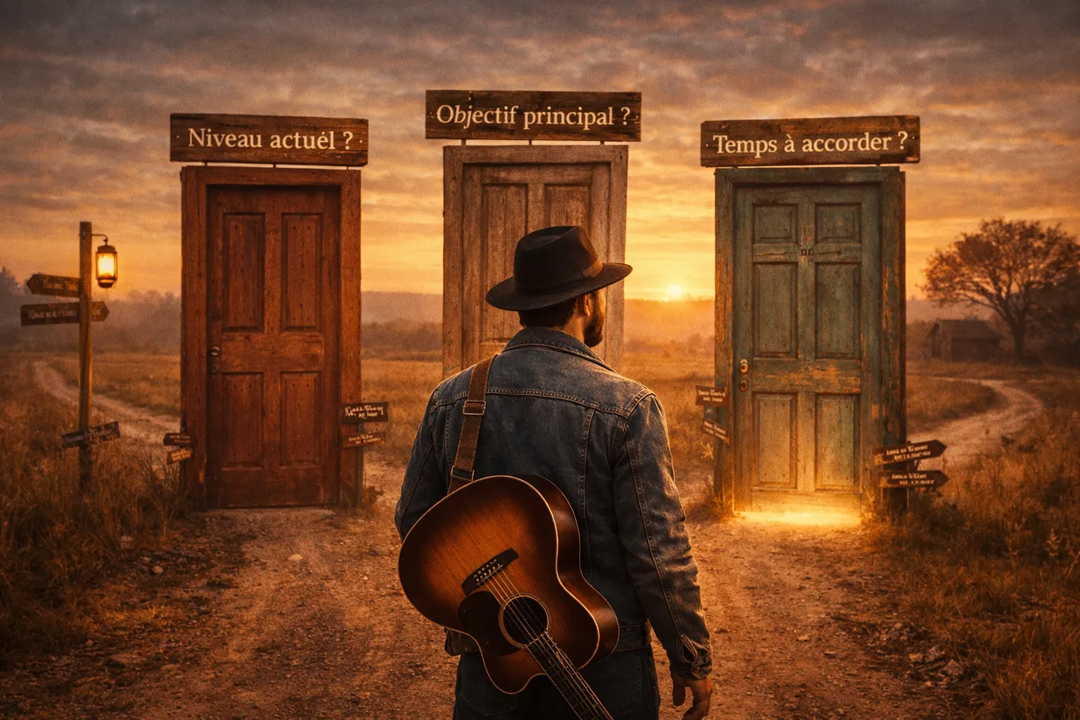 Illustration du quiz choisir mon parcours dans Guitar Social Club