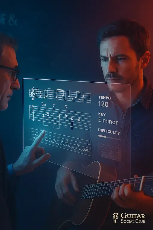 Progression guitare avec IA personnalisée