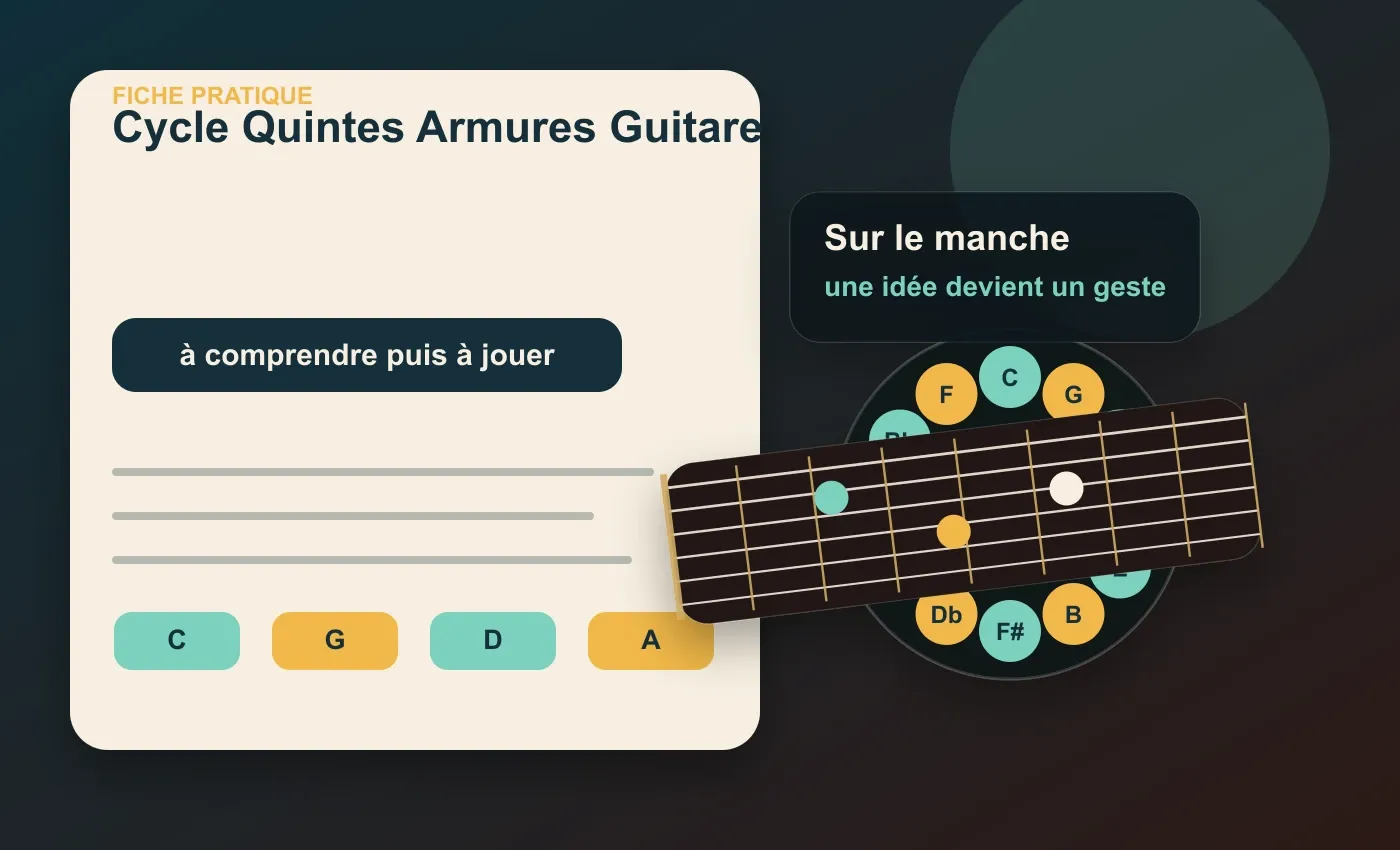 Cycle des quintes et armures à la guitare
