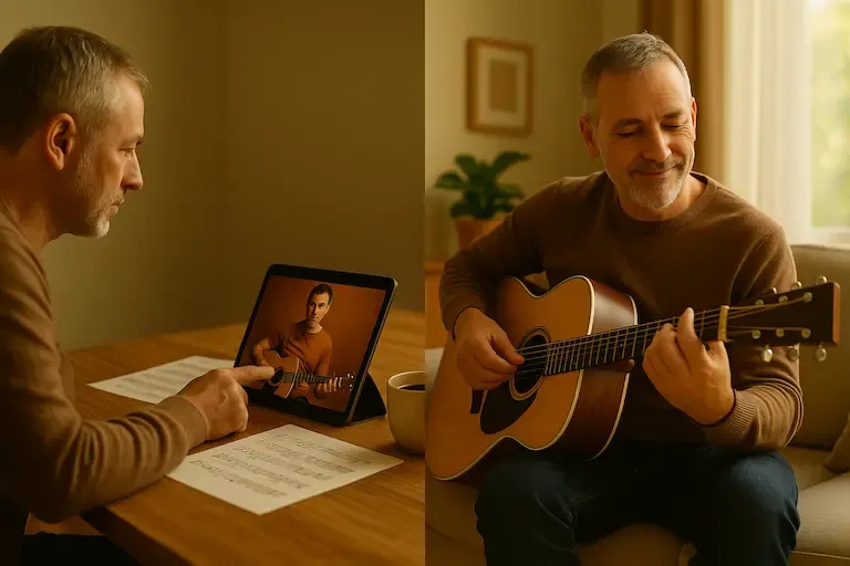 Marc apprend les accords guitare facilement