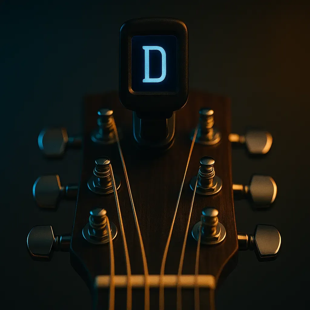 6e et 1re cordes abaissées en D pour l'accordage D A D G B D