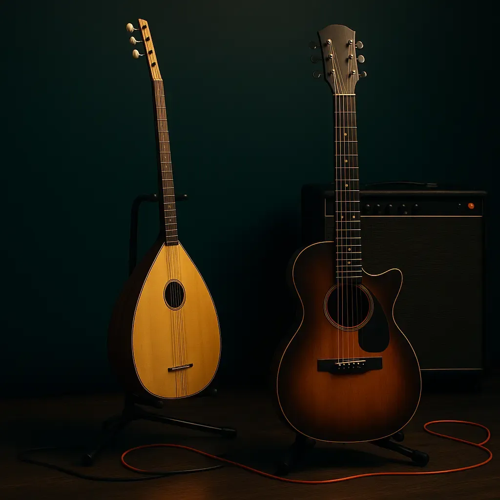 Saz en live : scène folk orientale, chœurs qui résonnent