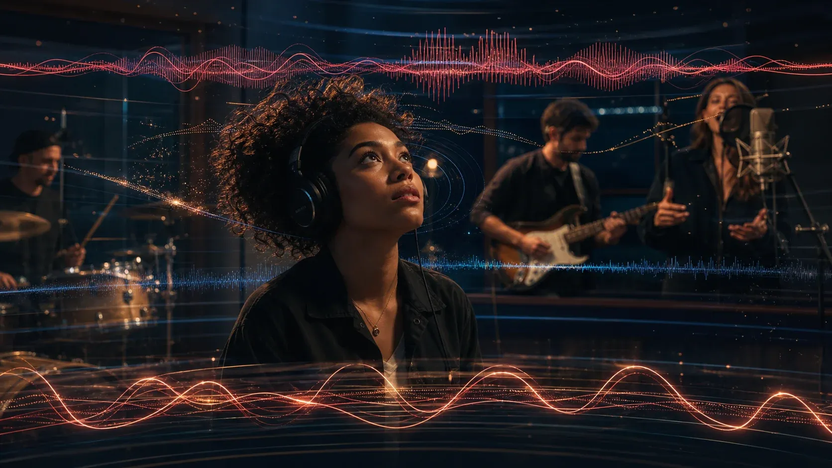 Auditrice distinguant les différentes couches musicales d’un groupe