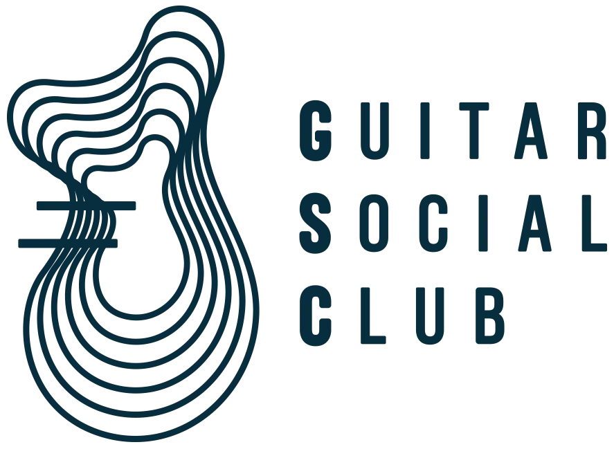 Logo bleu de Guitar Social Club
