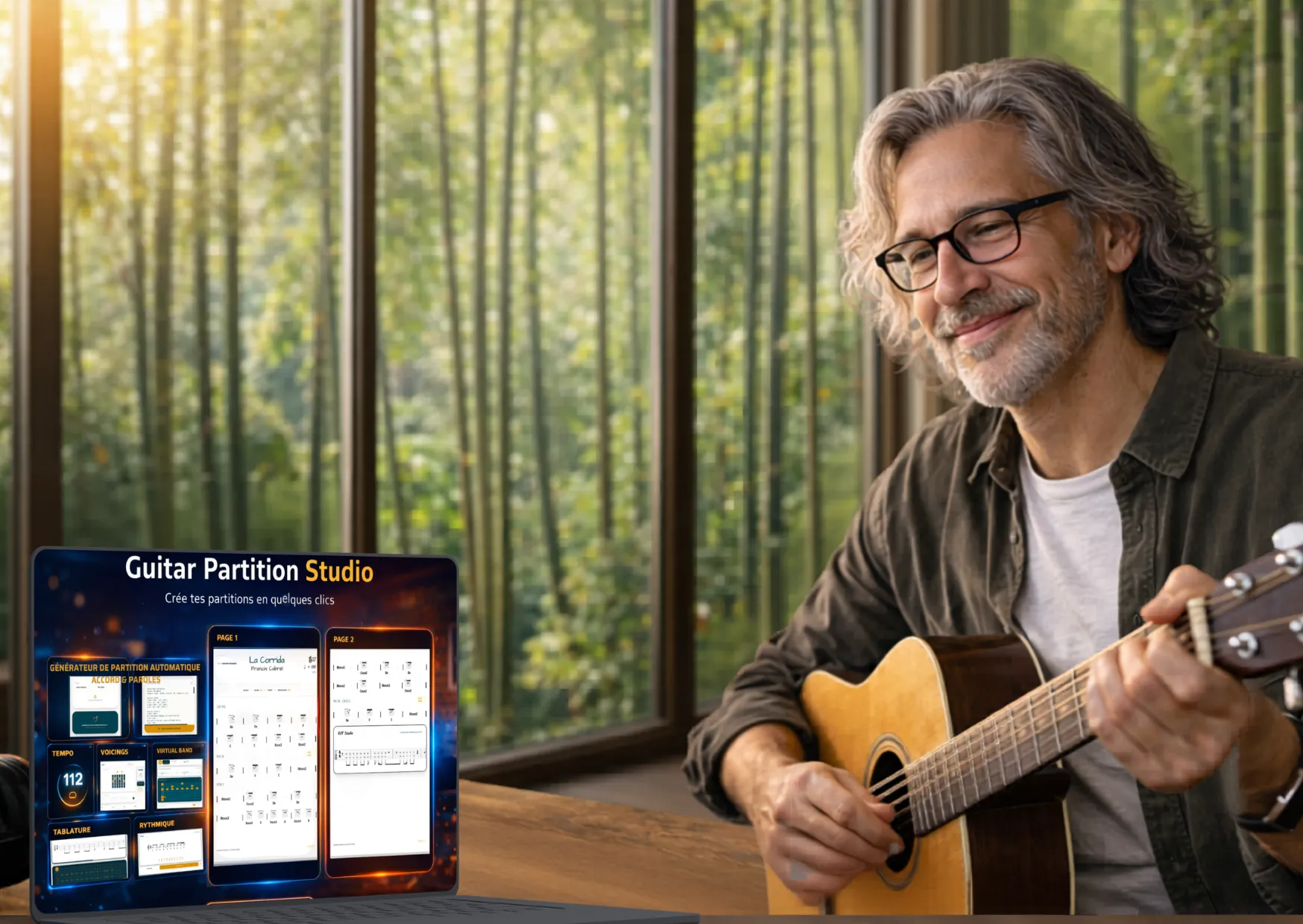 Visuel hero Guitar Partition Studio