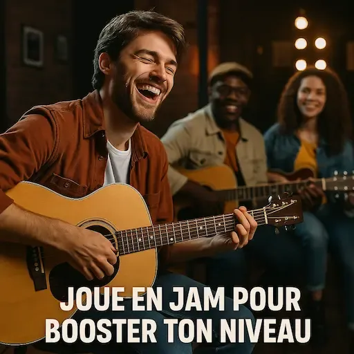 Jam guitare pour progresser rapidement