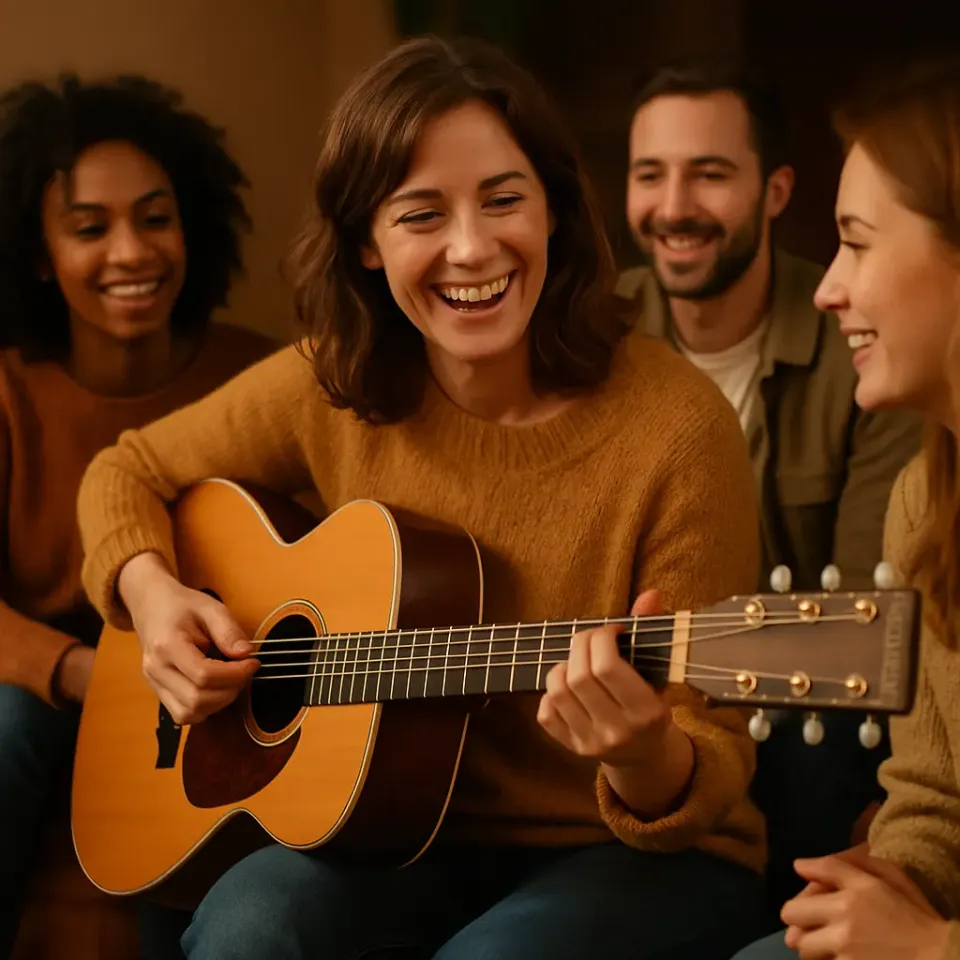 Guitariste progressant avec Guitar Social Club
