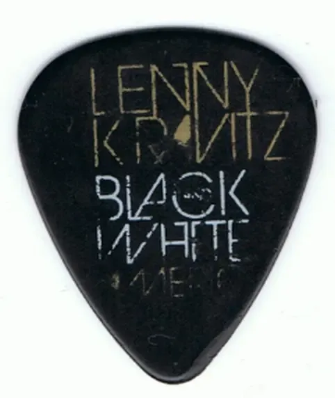 Médiator issu d'une tournée de Lenny Kravitz