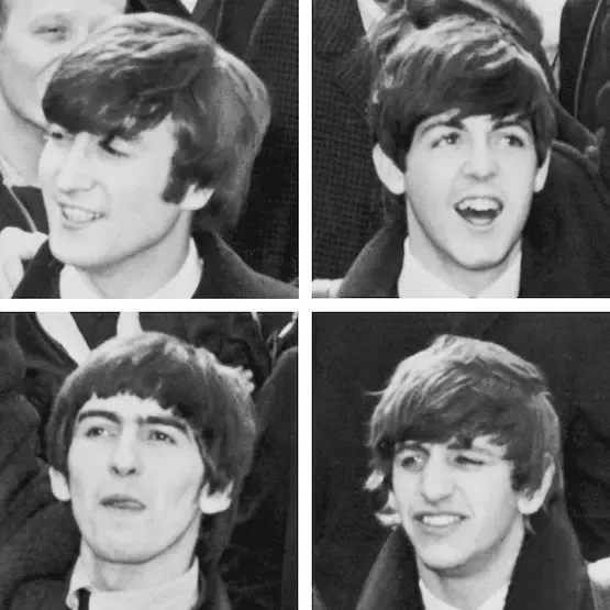 Portrait des Beatles pour Hey Jude