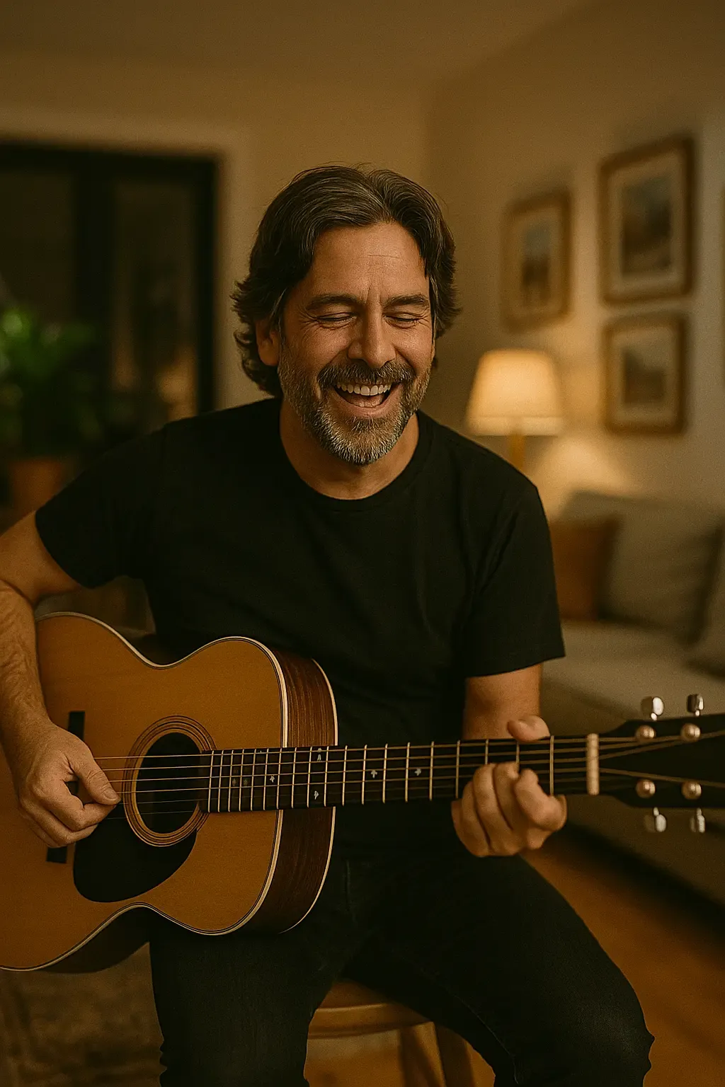 Ray jouant Where Is My Mind à la guitare