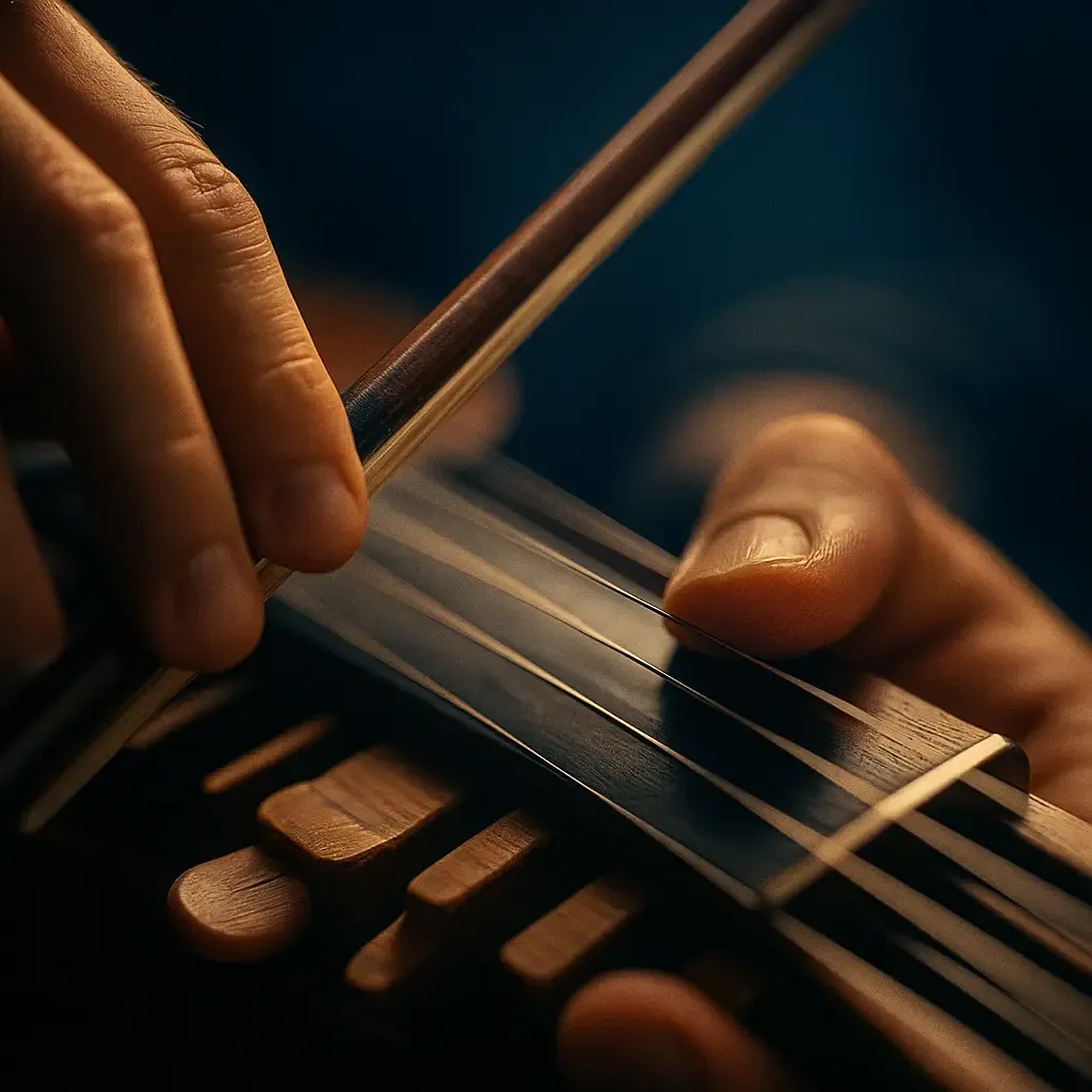 Accordage nyckelharpa : progression des cordes sympathiques de C à B