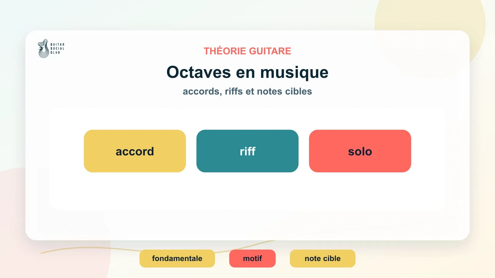 Utiliser les octaves pour comprendre accords, riffs et solos à la guitare
