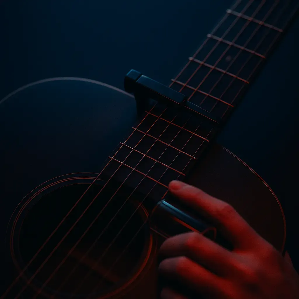 Open Cm6 guitare : accordage C G C G C Eb pour une couleur mineure cinématographique