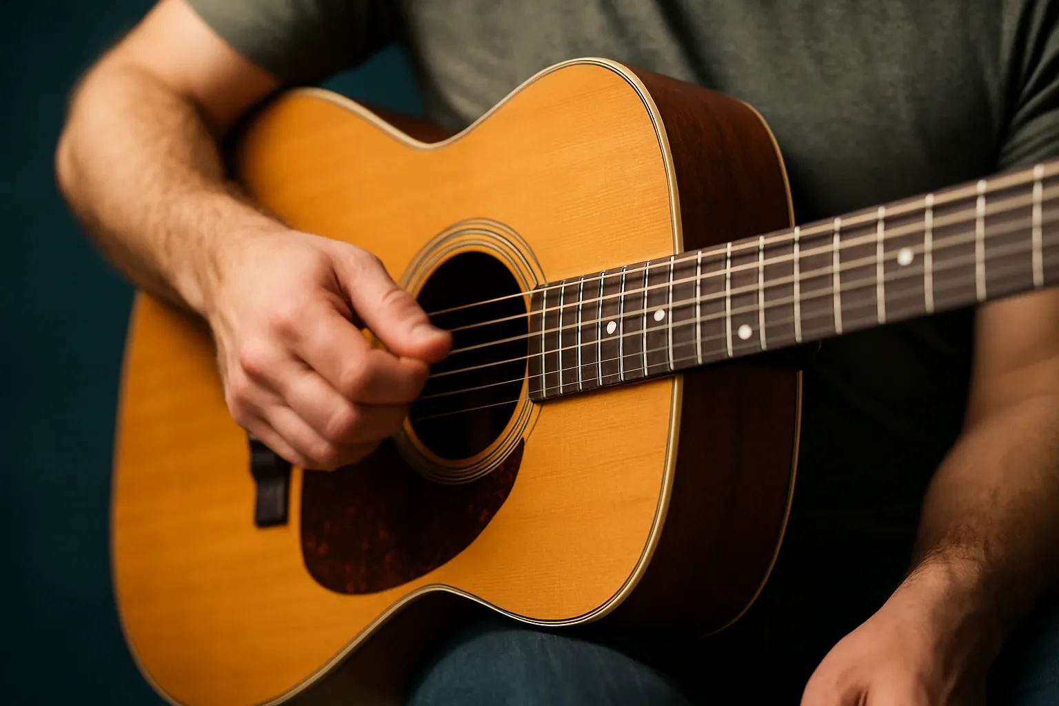 Strumming régulier, style roots, idéal en Open G