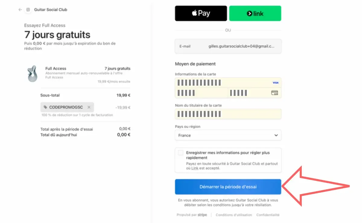Page 14 - Confirmation d'abonnement