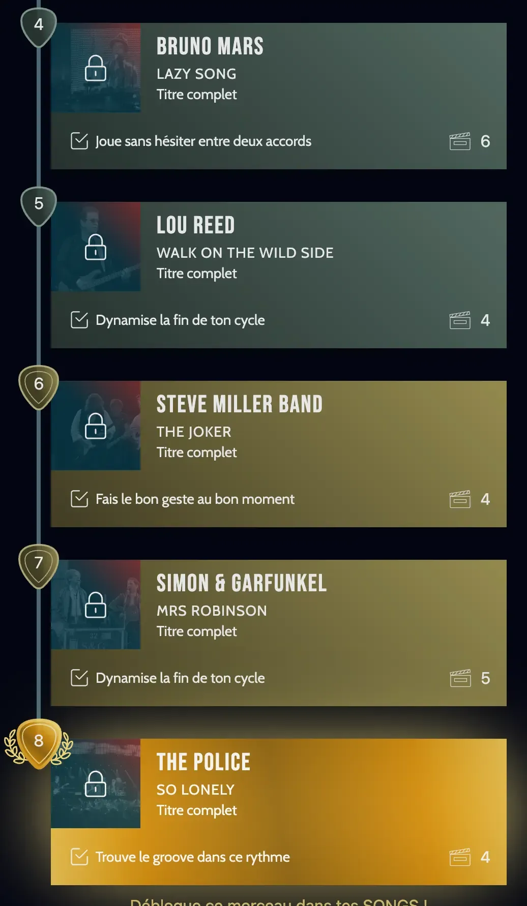 Capture d'écran de l'interface IA adaptative de Guitar Social Club