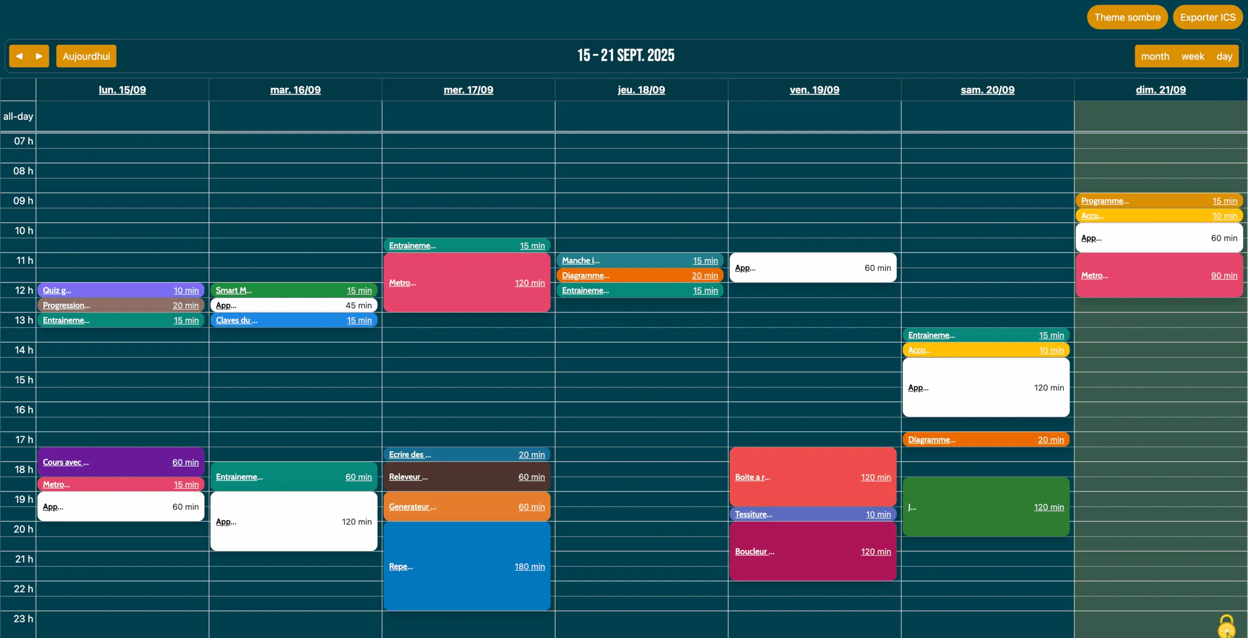 Aperçu du Guitar Planner — planning d'entraînement guitare en ligne