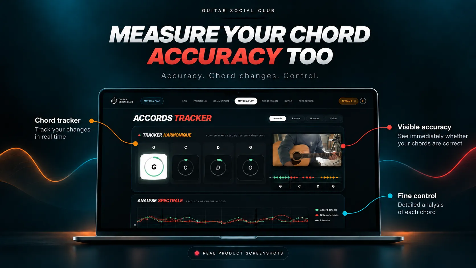 Match & Play: chord accuracy and changes