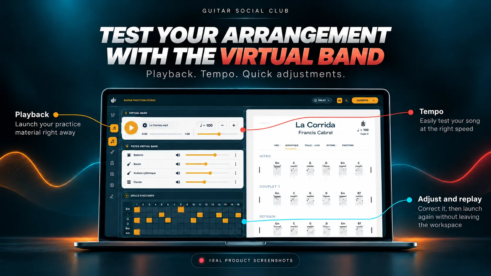 Partition Studio: rehearse with Virtual Band