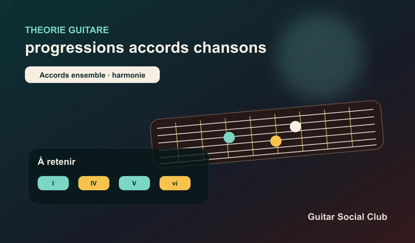 Progressions d’accords utiles dans les chansons à la guitare