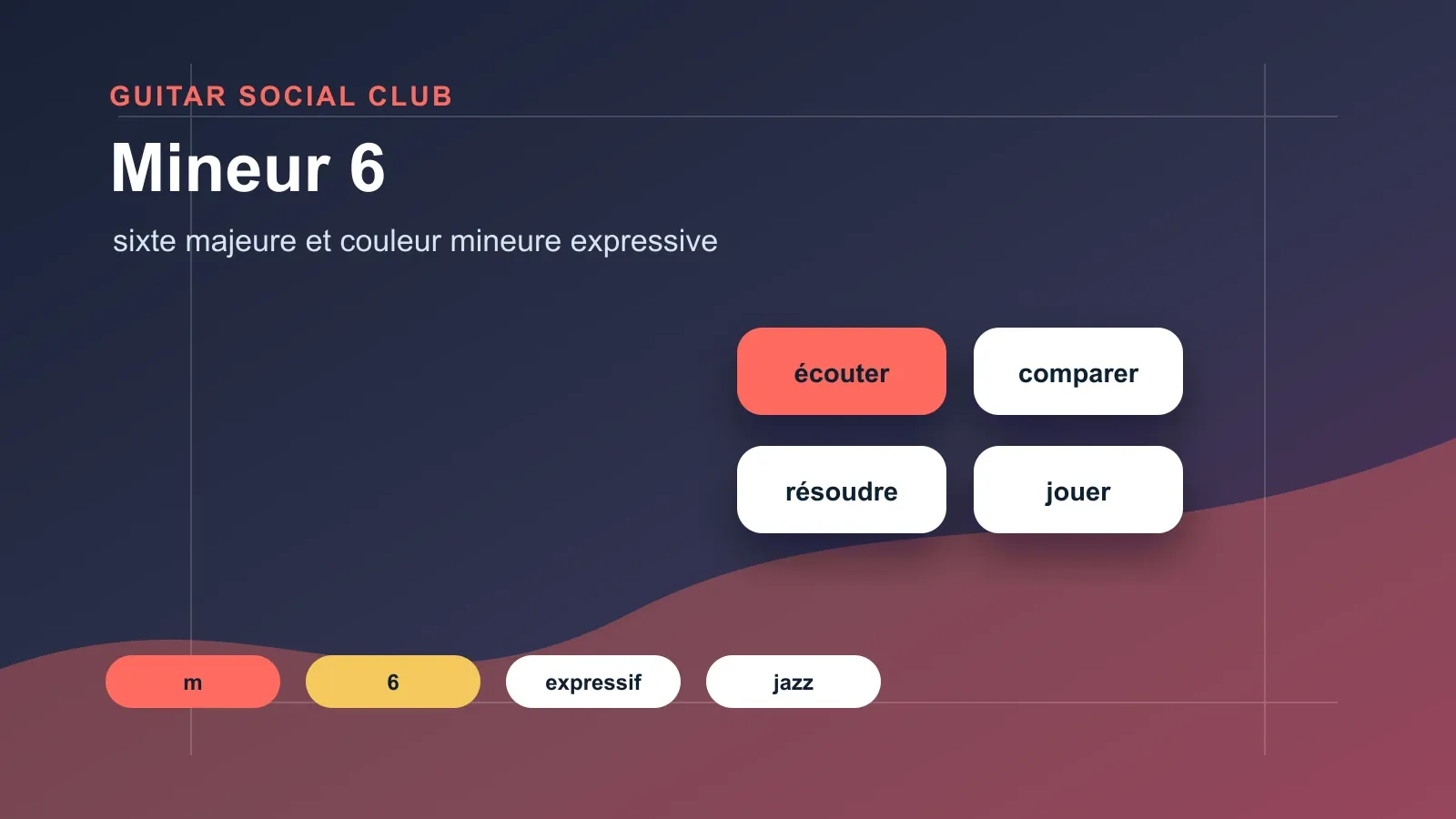 Routine de 10 minutes pour travailler l’accord mineur 6 à la guitare