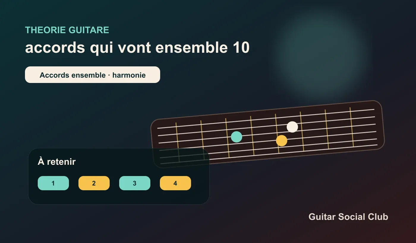 Routine de 10 minutes pour comprendre pourquoi les accords vont ensemble à la guitare
