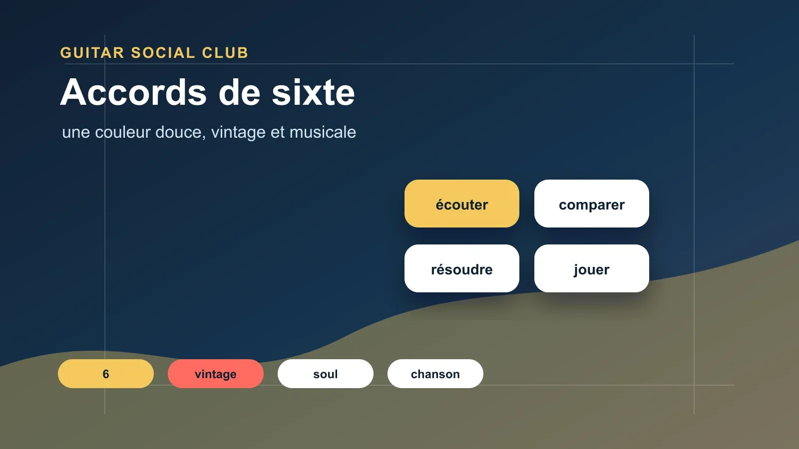 Routine de 10 minutes pour travailler les accords de sixte à la guitare