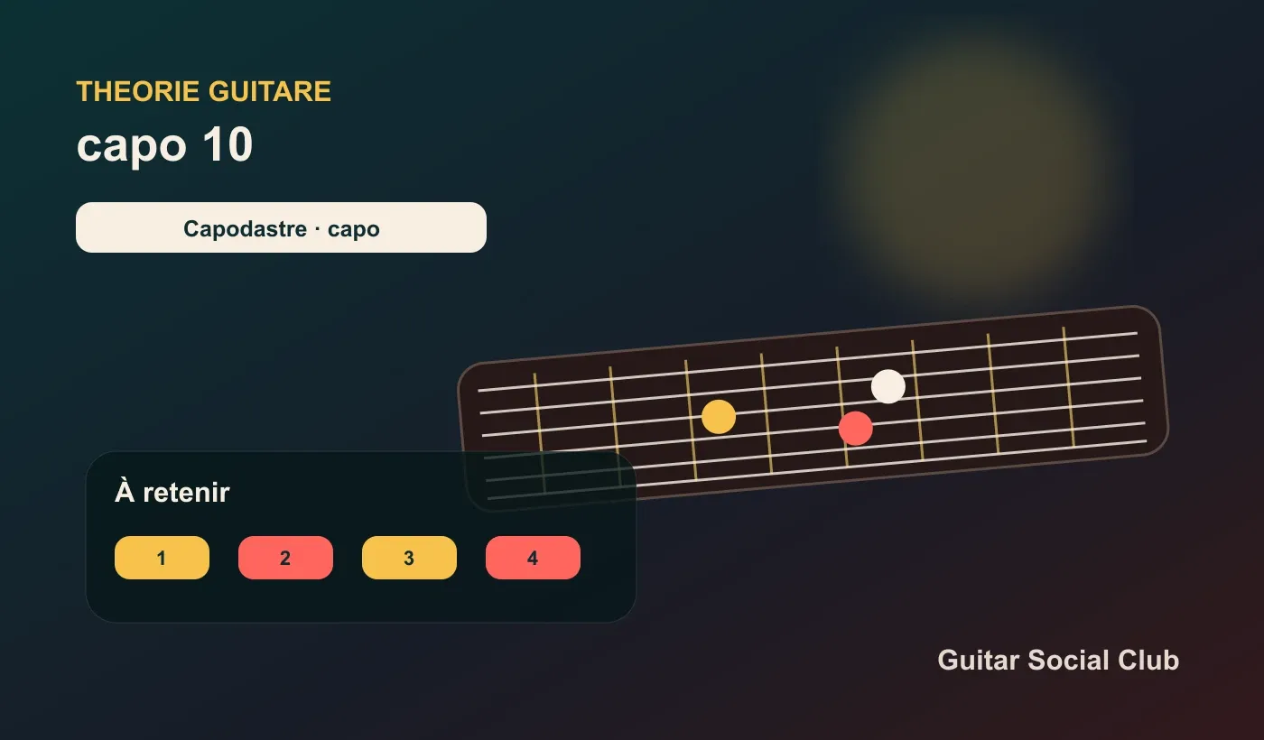 Routine de 10 minutes pour comprendre le capodastre à la guitare